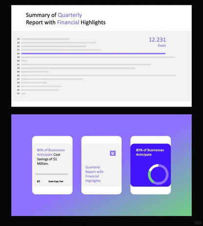 1044 My colleagues praised my quarterly summary PPT for being so clean. - whaledesign
