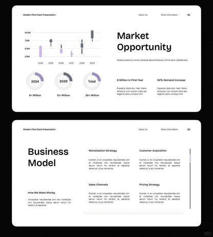 1045 Simple and readable PPT template - whaledesign