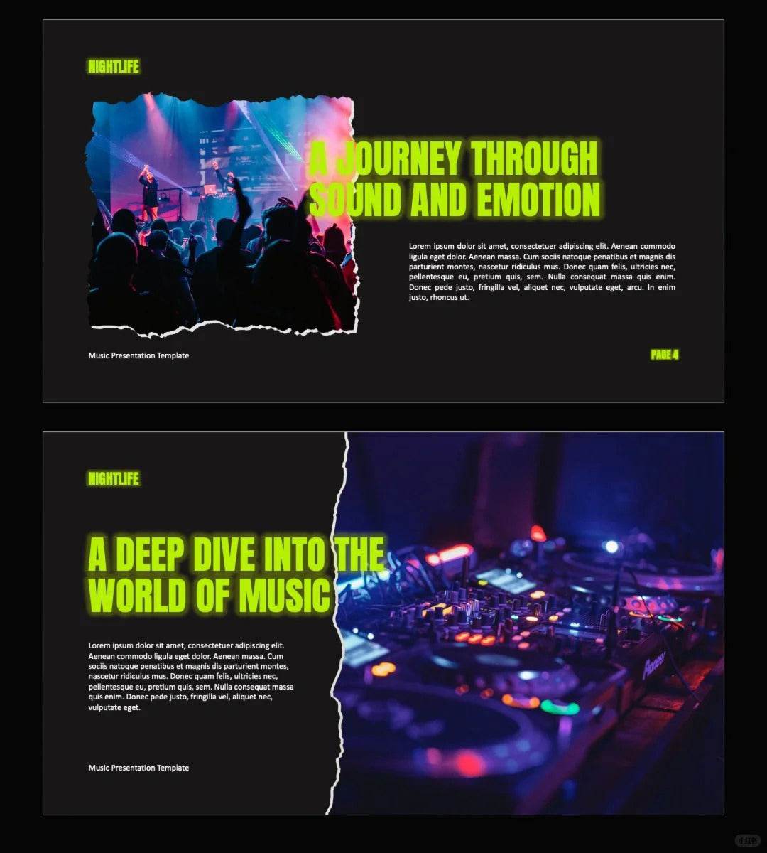 1046 Rock style PPT template - whaledesign