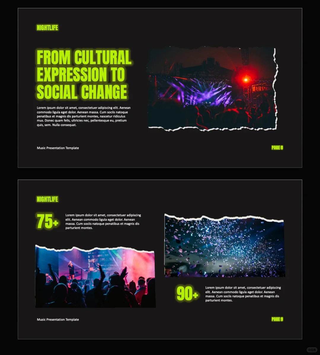1046 Rock style PPT template - whaledesign