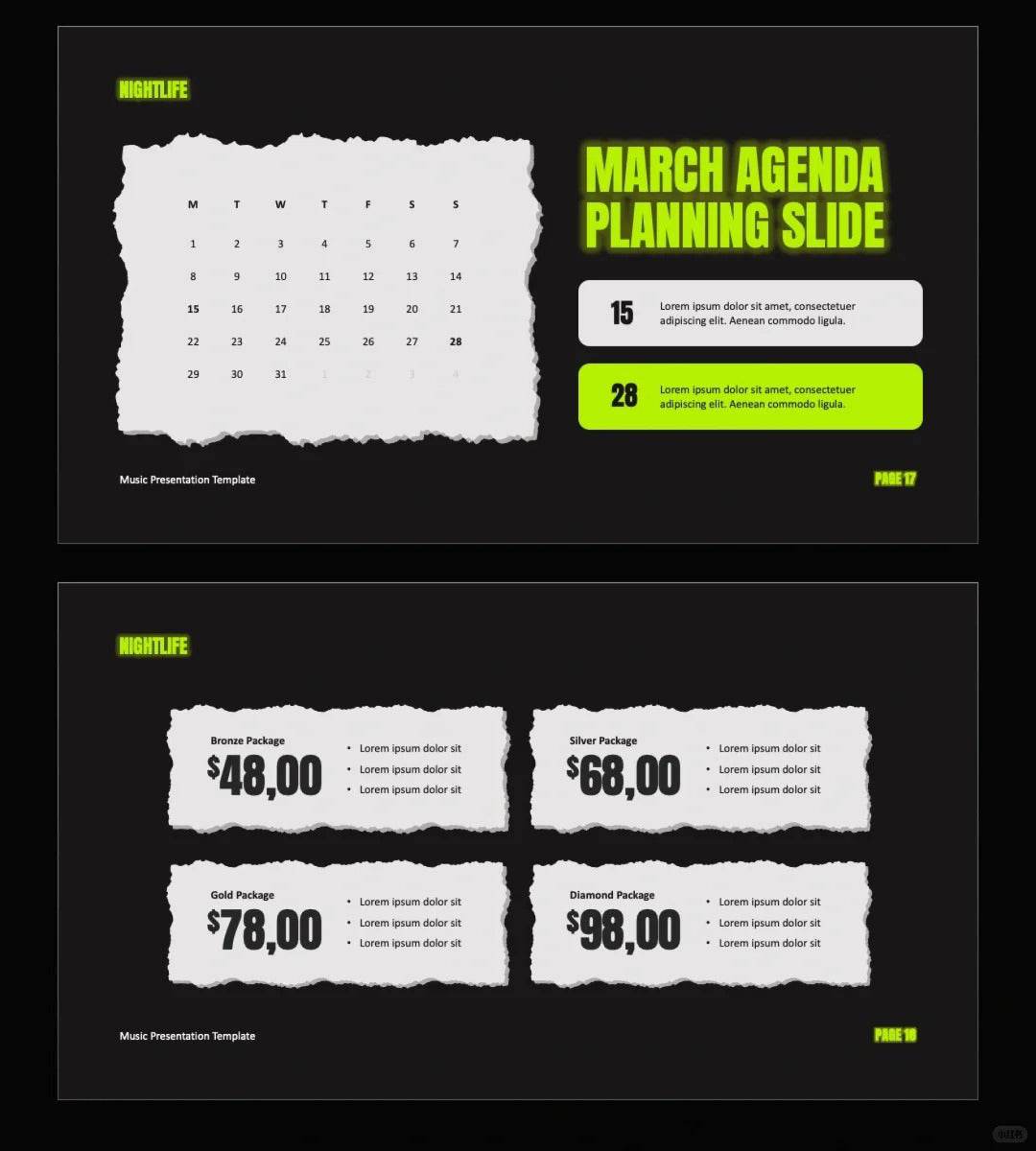 1046 Rock style PPT template - whaledesign
