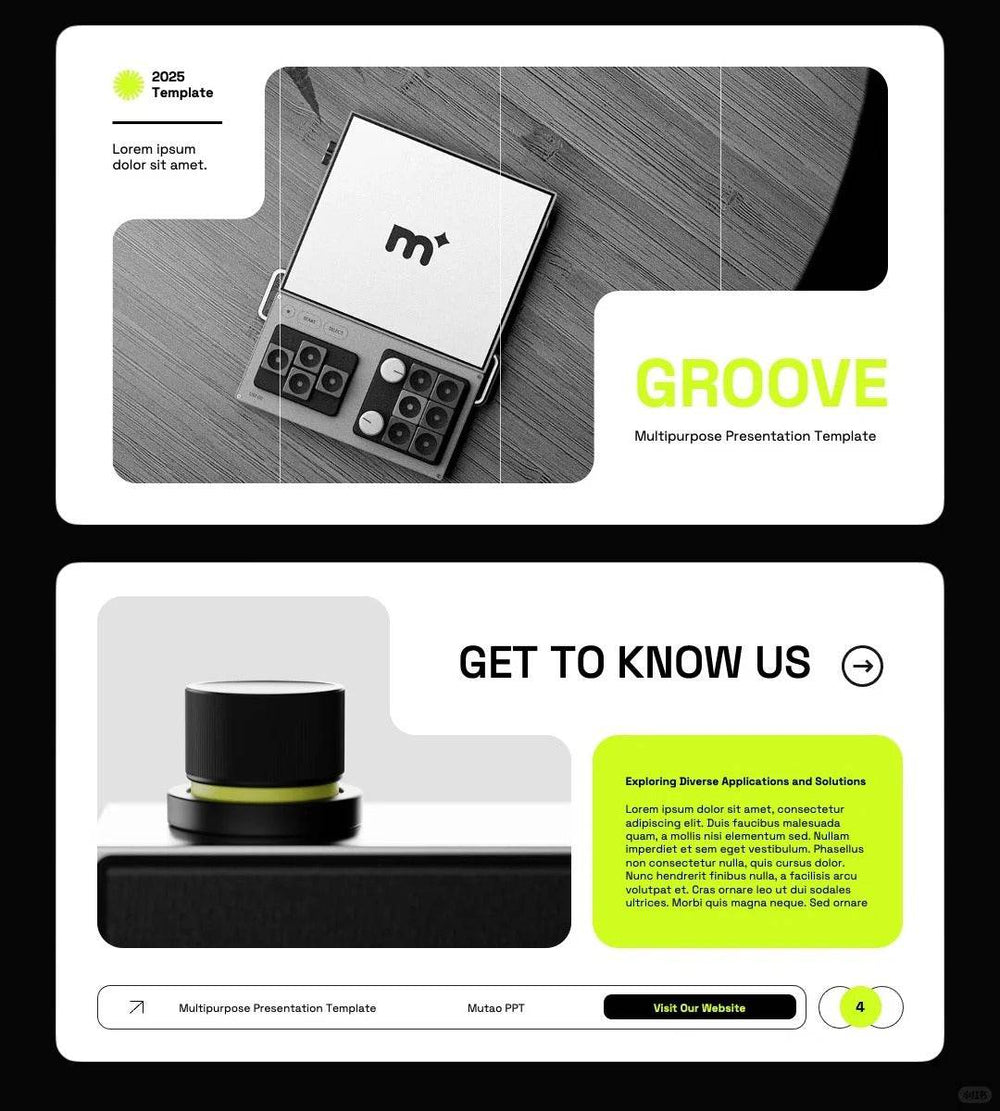 1047 Multi-image PPT template suitable for product display - whaledesign