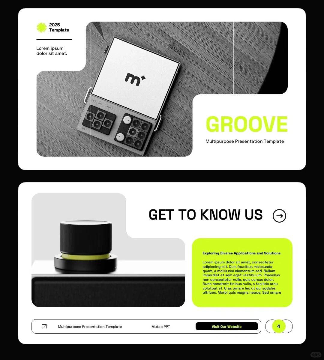 1047 Multi-image PPT template suitable for product display - whaledesign