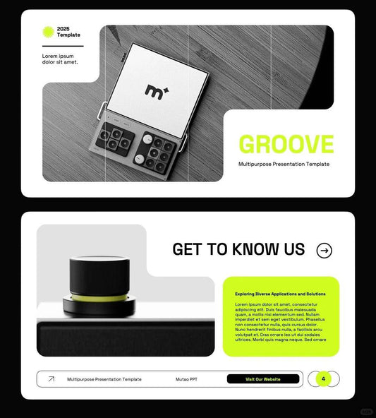 1047 Multi-image PPT template suitable for product display - whaledesign