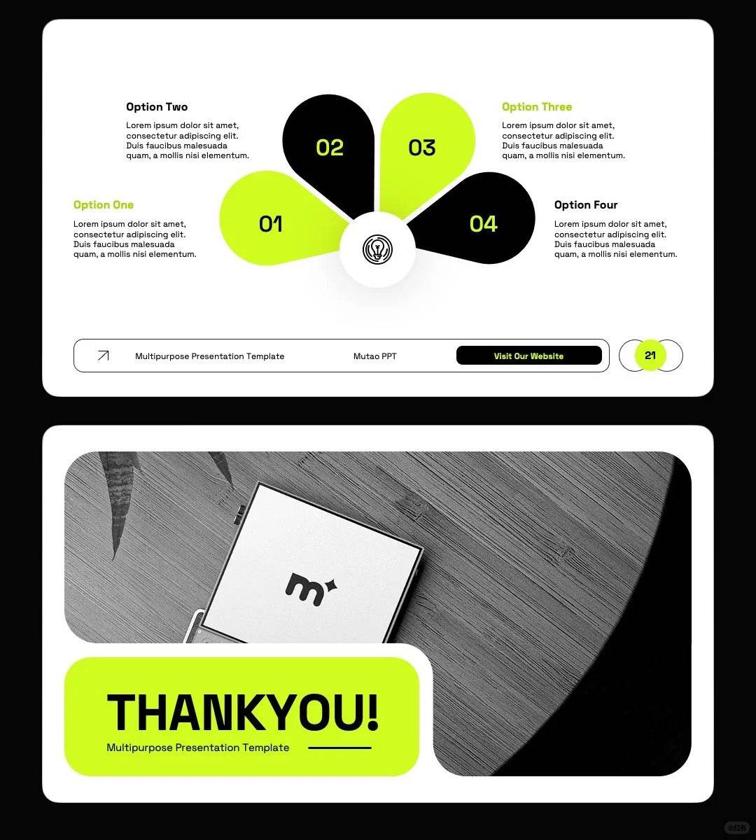 1047 Multi-image PPT template suitable for product display - whaledesign