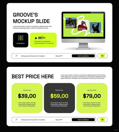 1047 Multi-image PPT template suitable for product display - whaledesign