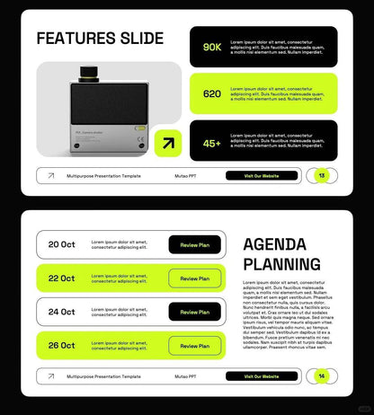 1047 Multi-image PPT template suitable for product display - whaledesign