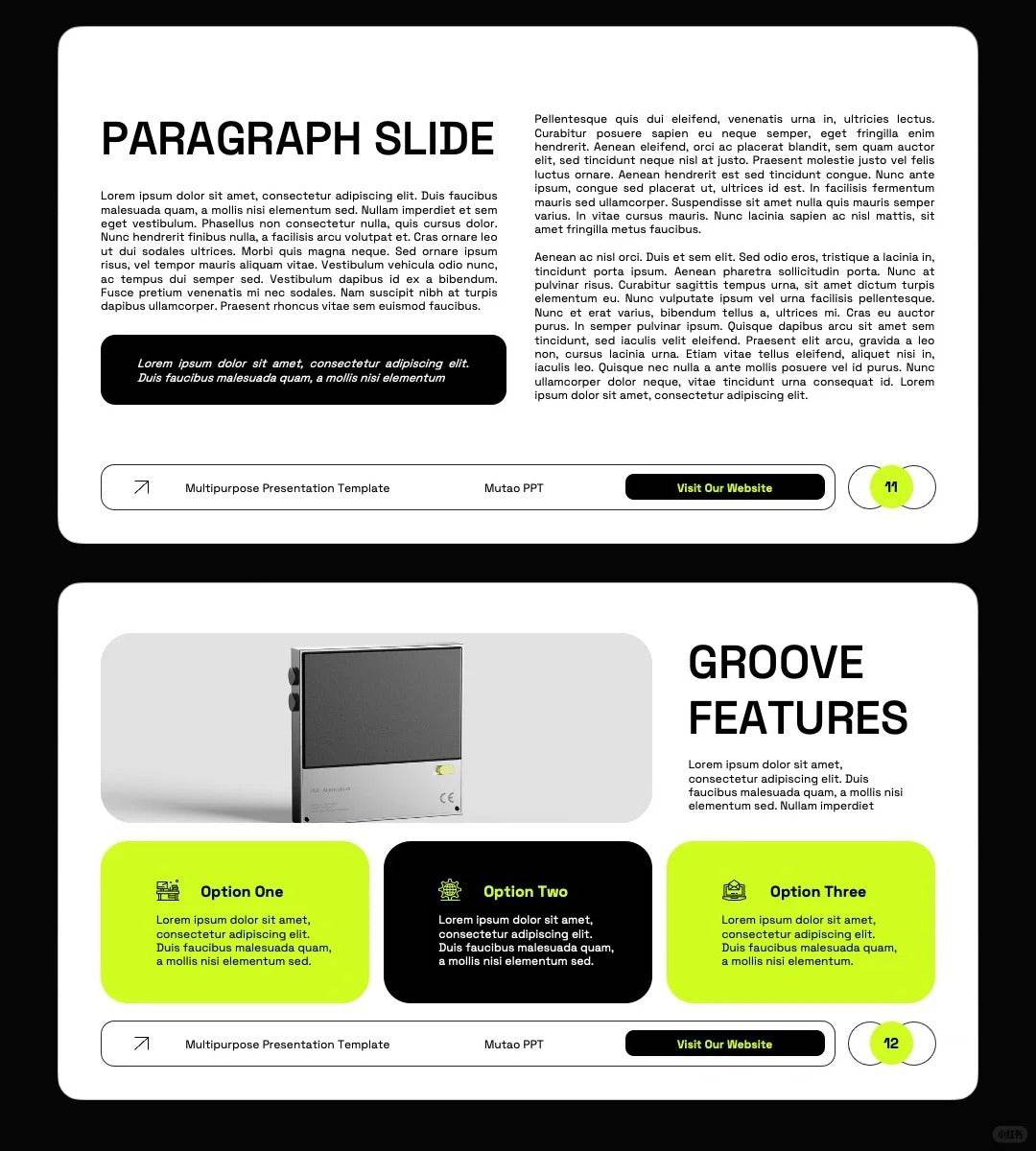1047 Multi-image PPT template suitable for product display - whaledesign