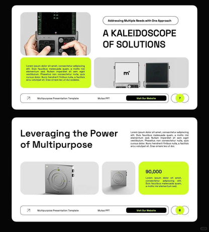 1047 Multi-image PPT template suitable for product display - whaledesign