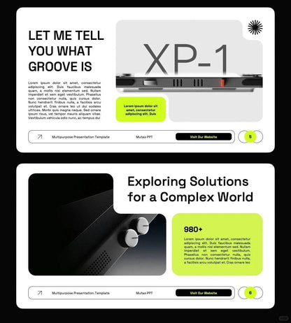 1047 Multi-image PPT template suitable for product display - whaledesign