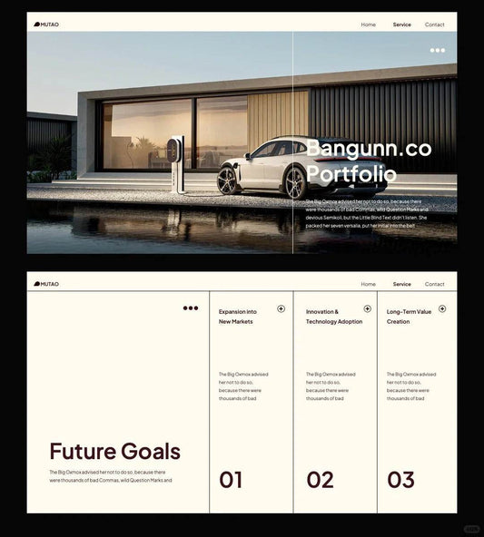 1049 Minimalist style PPT template - whaledesign