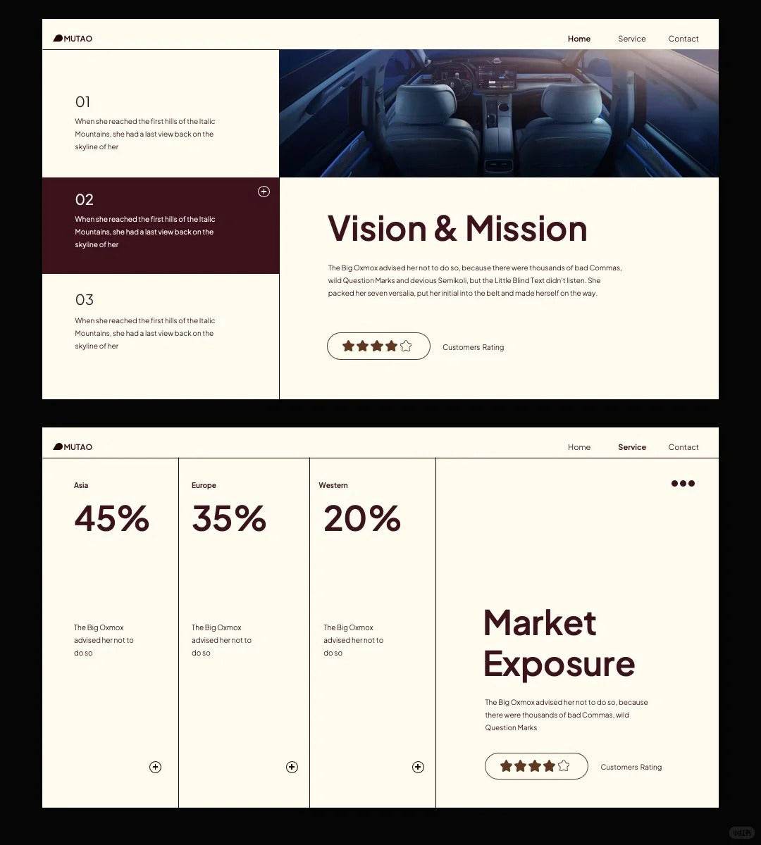 1049 Minimalist style PPT template - whaledesign