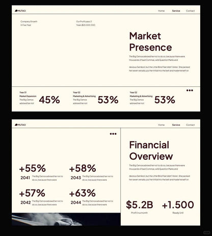 1049 Minimalist style PPT template - whaledesign