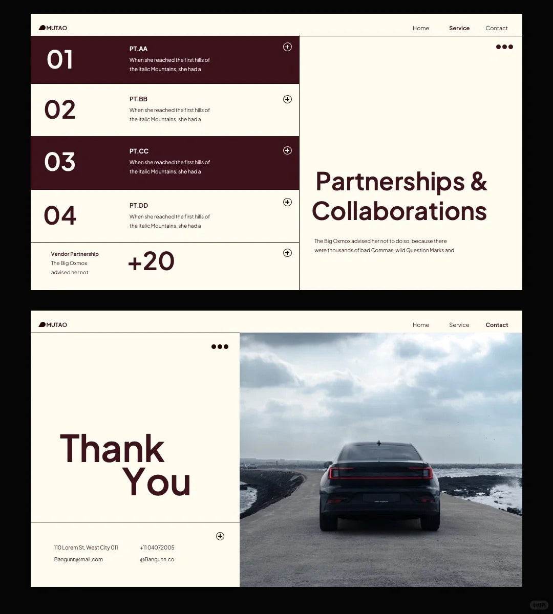 1049 Minimalist style PPT template - whaledesign