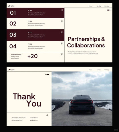 1049 Minimalist style PPT template - whaledesign