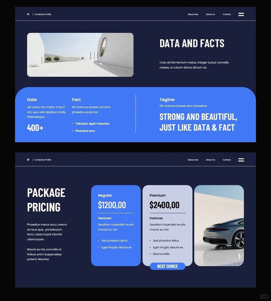 1050 Business simple style PPT template - whaledesign