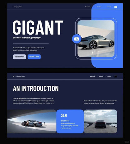 1050 Business simple style PPT template - whaledesign