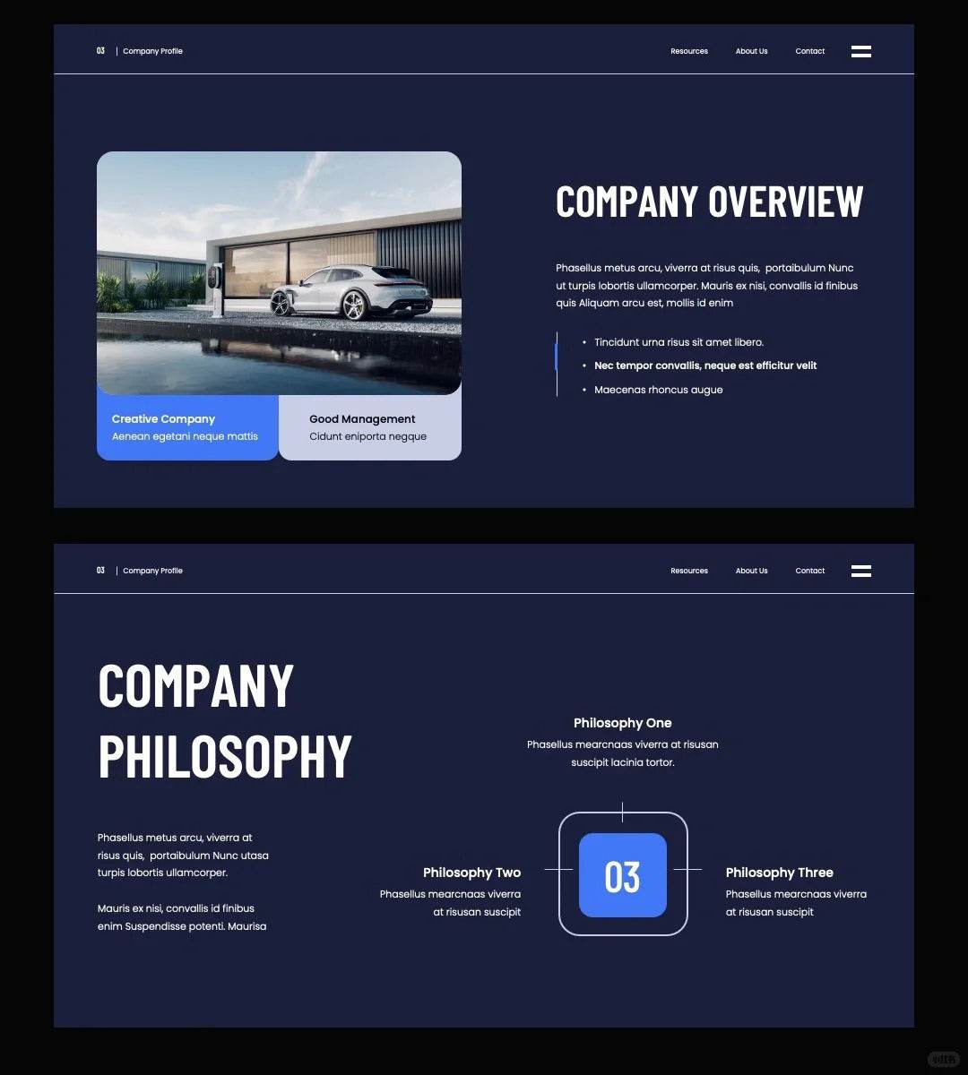 1050 Business simple style PPT template - whaledesign