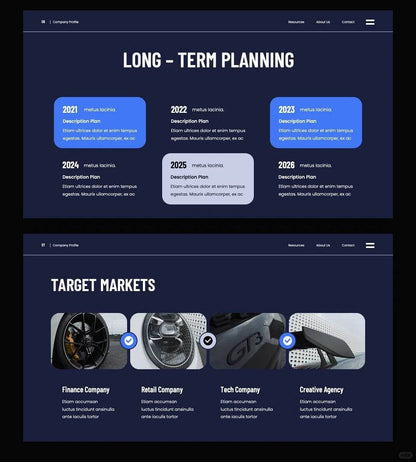 1050 Business simple style PPT template - whaledesign