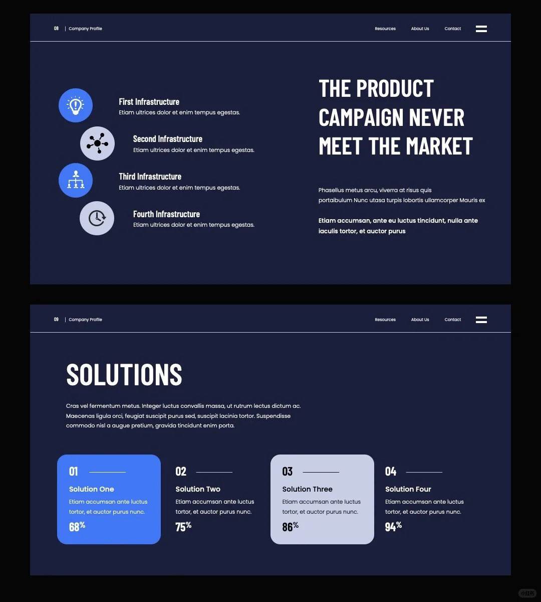 1050 Business simple style PPT template - whaledesign