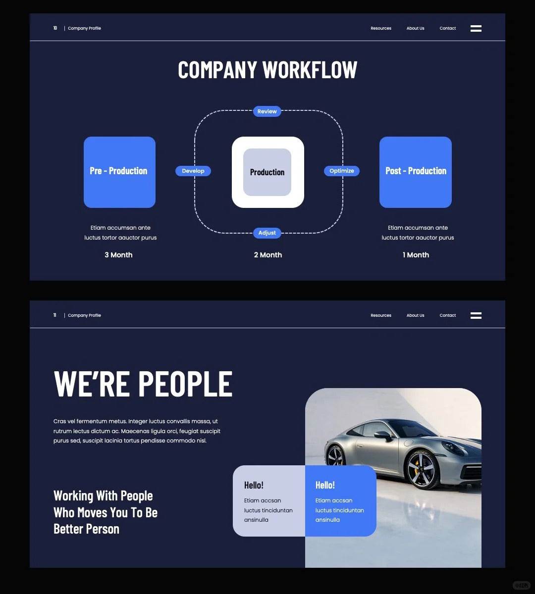 1050 Business simple style PPT template - whaledesign