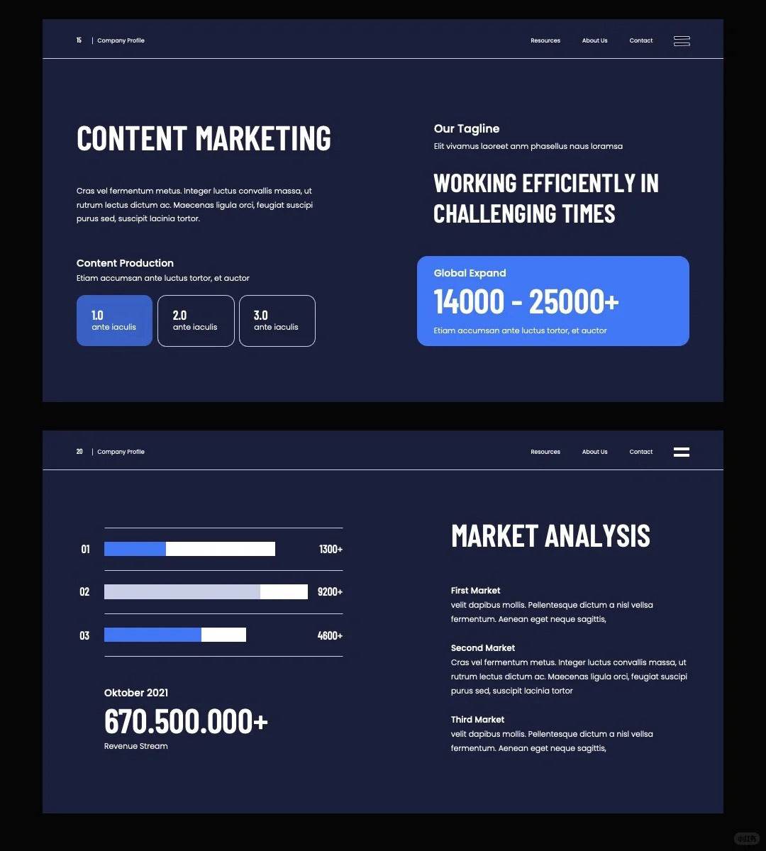 1050 Business simple style PPT template - whaledesign