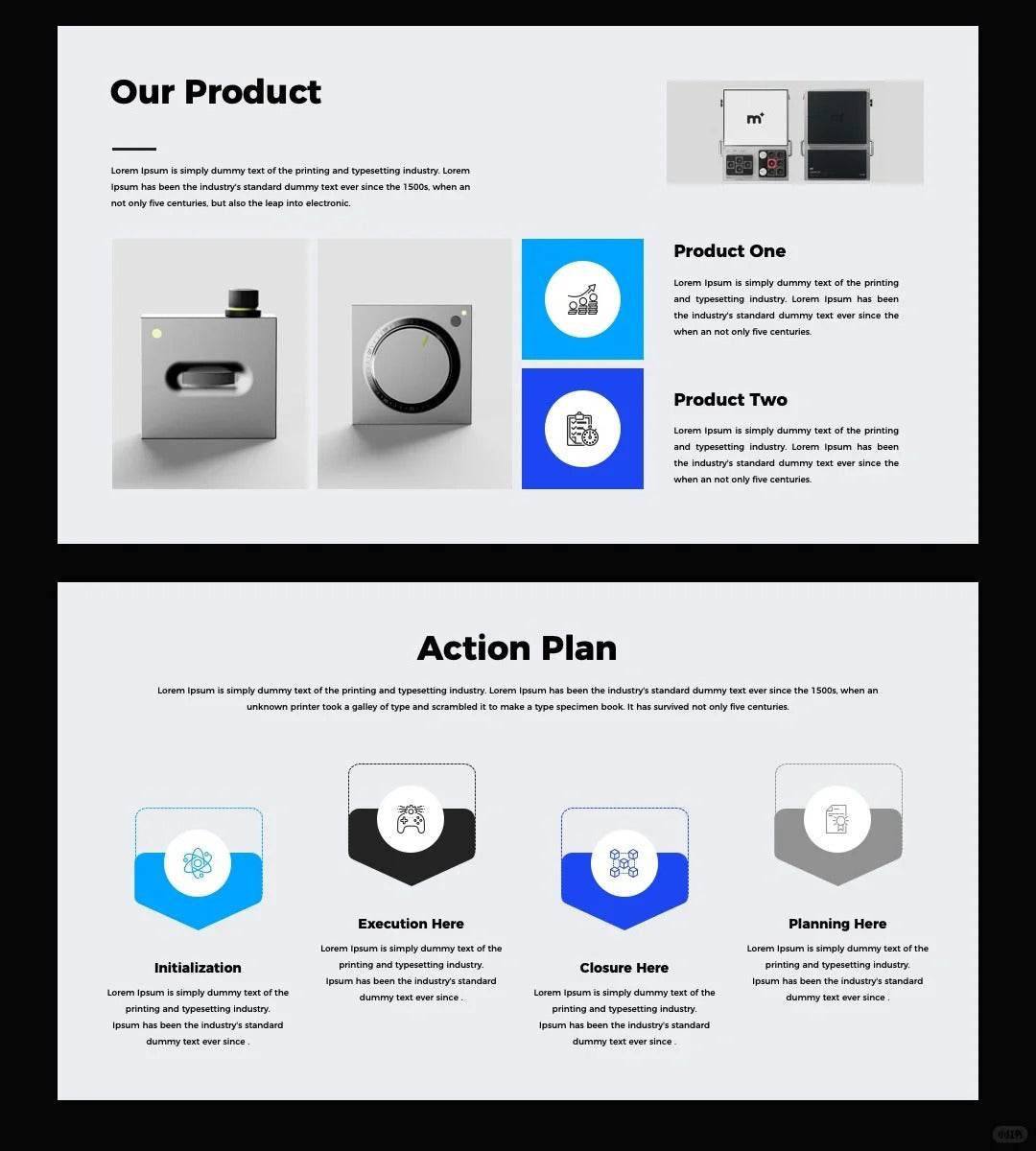 1051 Blue Simple Keynote PPT Template - whaledesign