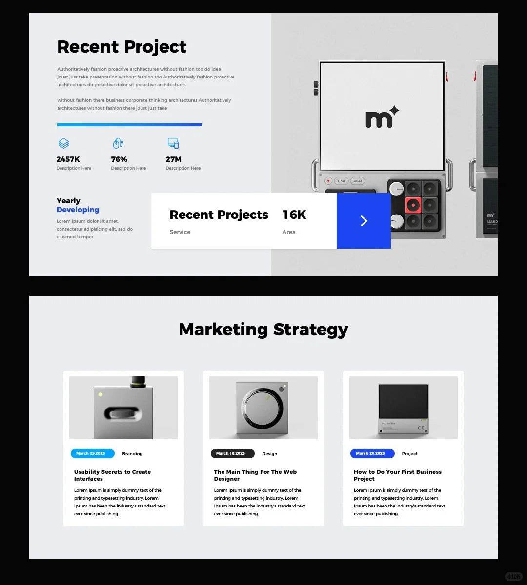 1051 Blue Simple Keynote PPT Template - whaledesign