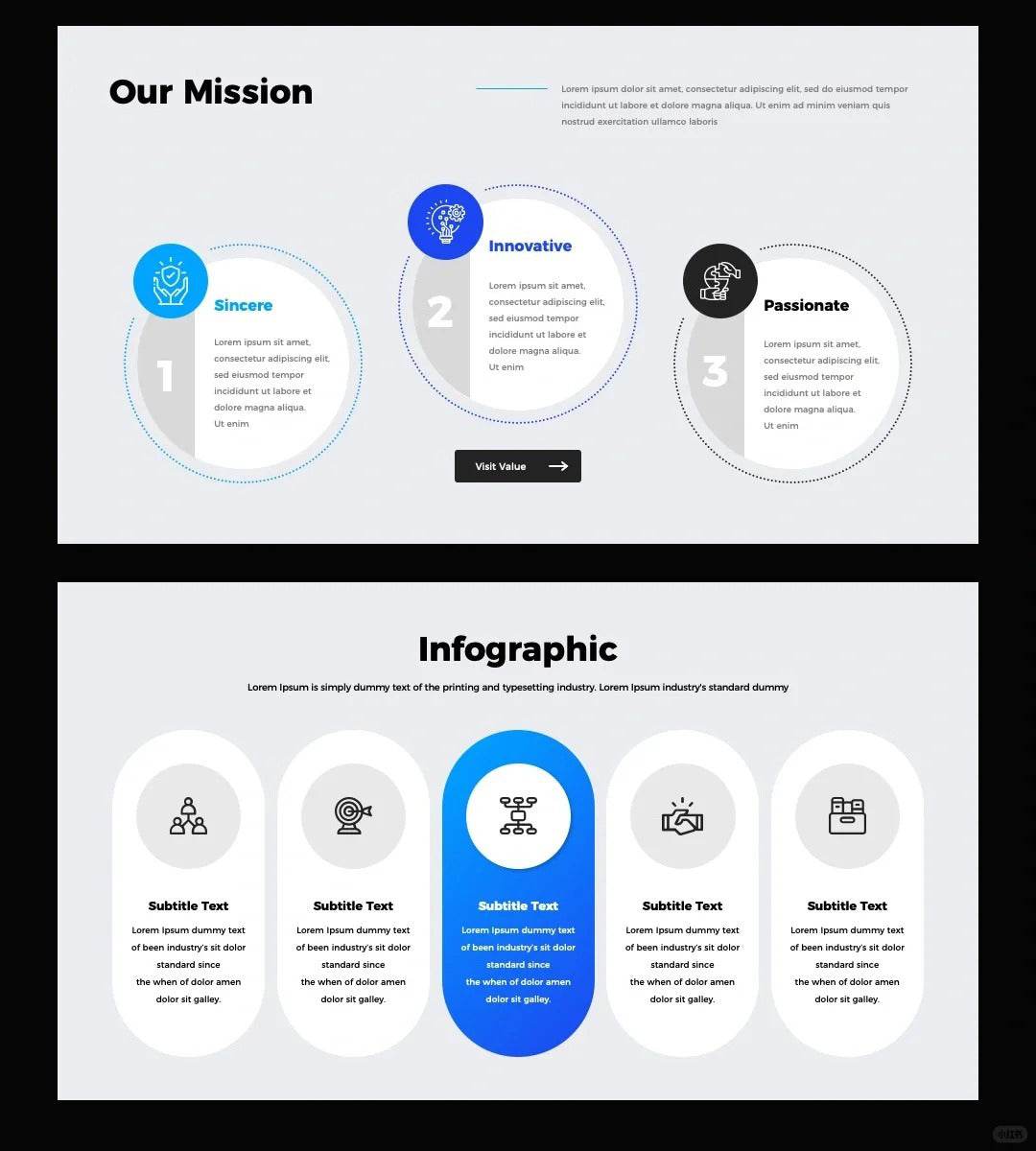 1051 Blue Simple Keynote PPT Template - whaledesign