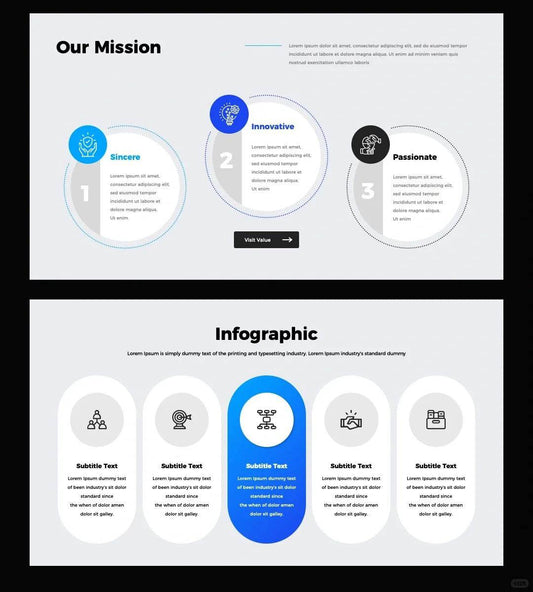 1051 Blue Simple Keynote PPT Template - whaledesign