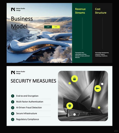 1053 Green High-end Keynote PPT Template - whaledesign