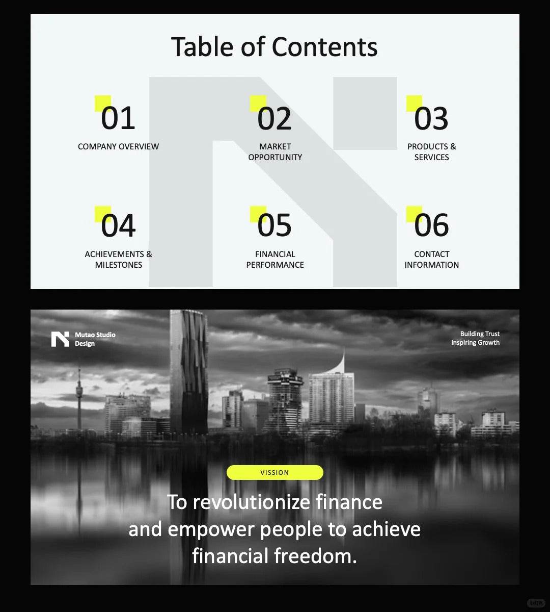 1053 Green High-end Keynote PPT Template - whaledesign