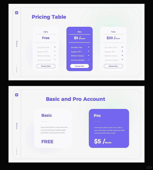 1054 Purple small fresh PPT template - whaledesign