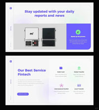 1054 Purple small fresh PPT template - whaledesign