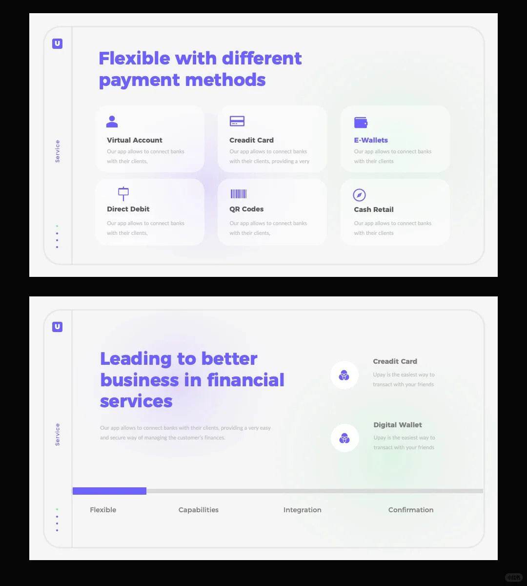 1054 Purple small fresh PPT template - whaledesign