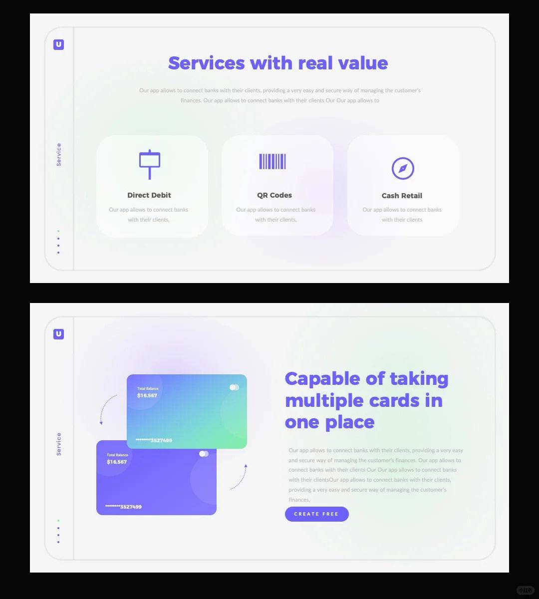 1054 Purple small fresh PPT template - whaledesign
