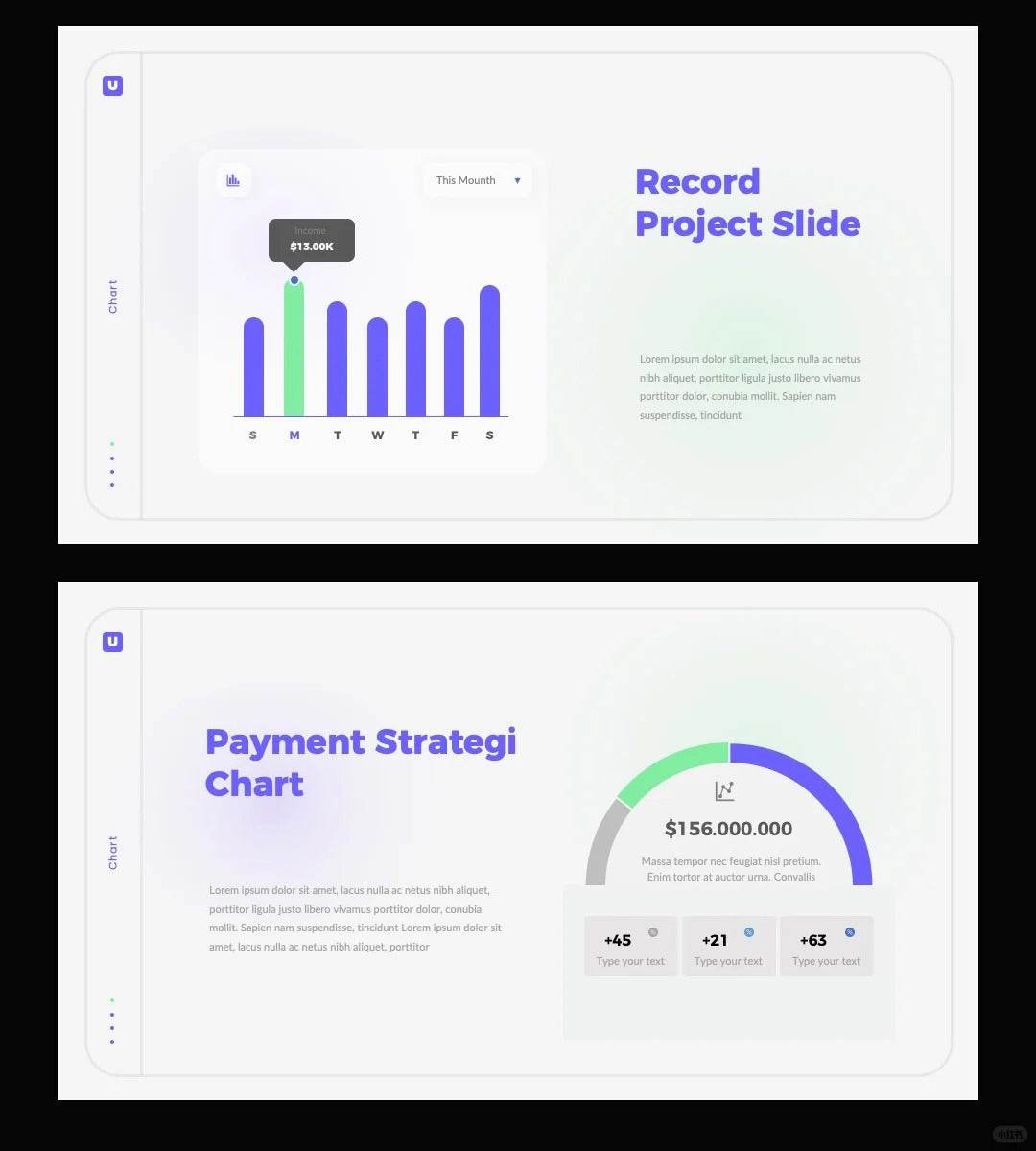 1054 Purple small fresh PPT template - whaledesign
