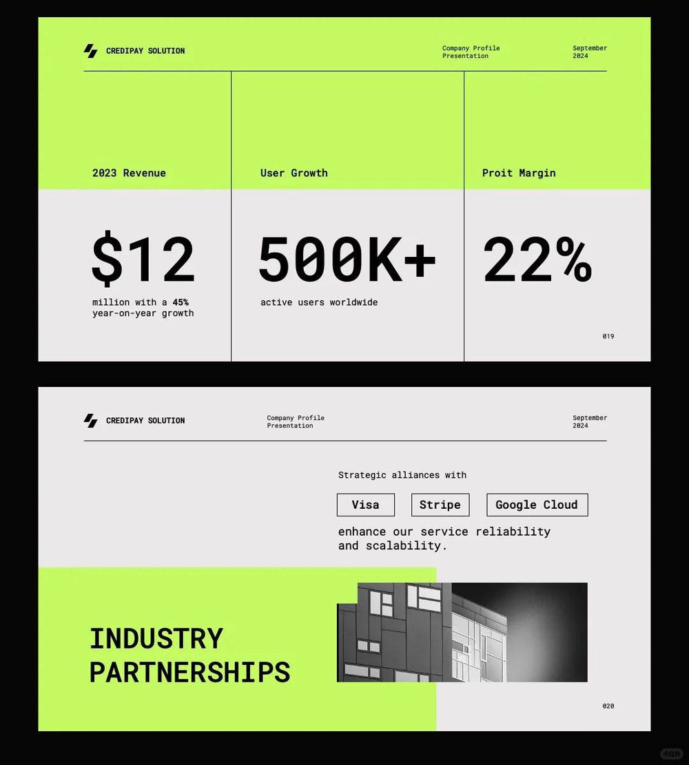 1058 Green high-end PPT & Keynote template - whaledesign
