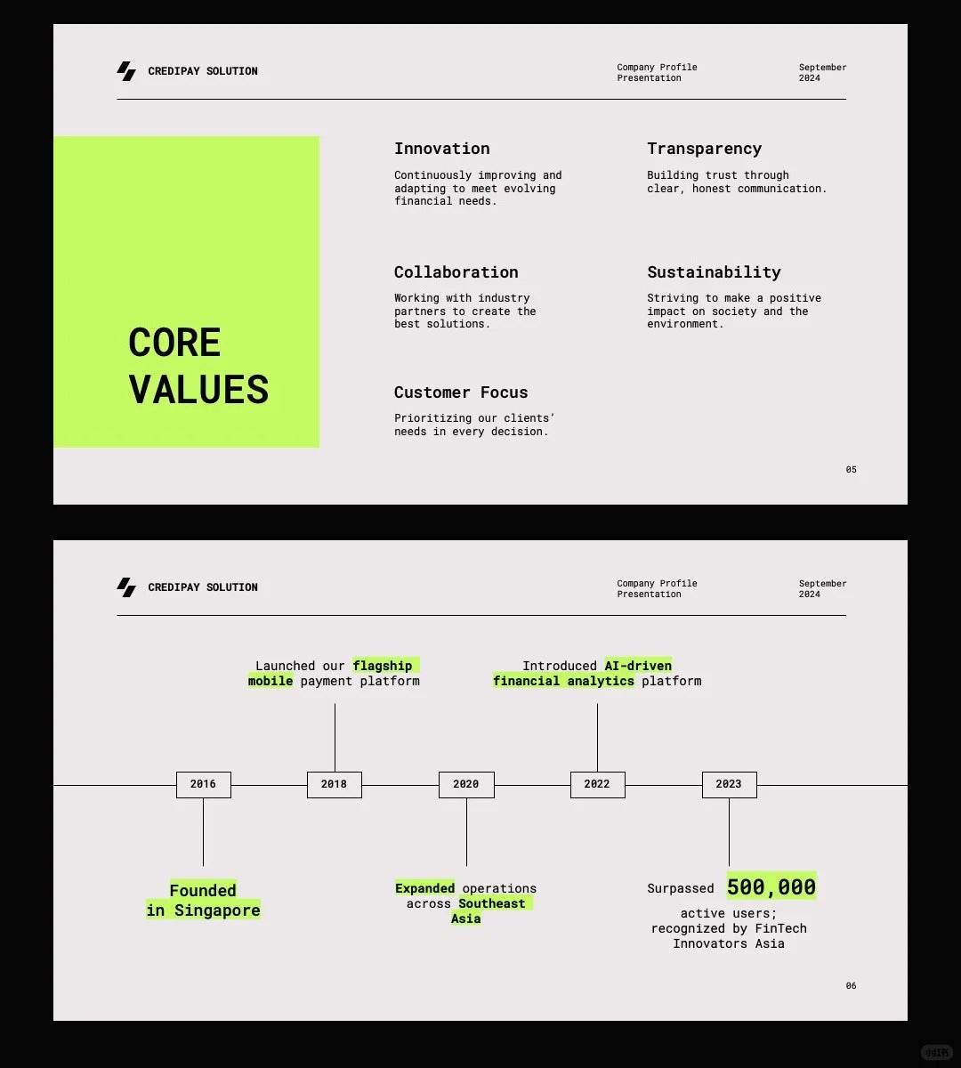 1058 Green high-end PPT & Keynote template - whaledesign