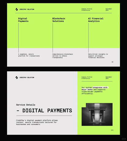 1058 Green high-end PPT & Keynote template - whaledesign