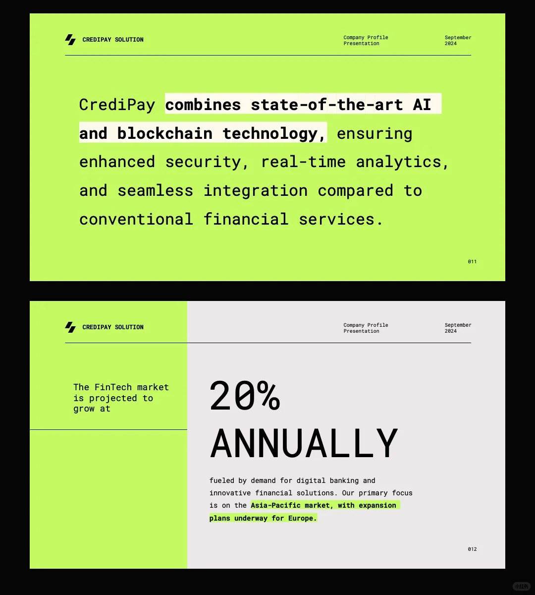 1058 Green high-end PPT & Keynote template - whaledesign