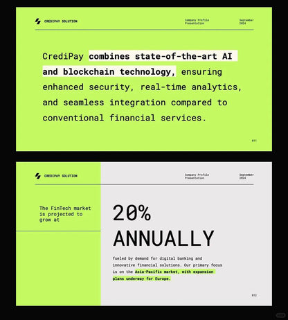 1058 Green high-end PPT & Keynote template - whaledesign