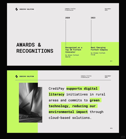 1058 Green high-end PPT & Keynote template - whaledesign
