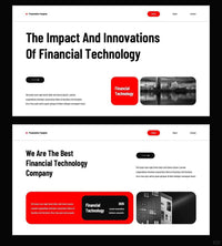 1059 Red and black color PPT & Keynote template - whaledesign