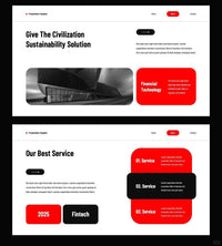 1059 Red and black color PPT & Keynote template - whaledesign