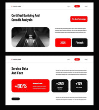 1059 Red and black color PPT & Keynote template - whaledesign