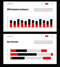 1059 Red and black color PPT & Keynote template - whaledesign