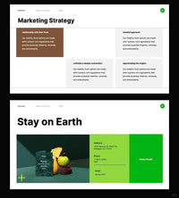 1060 Green coffee color matching (light meal) advanced PPT Key template - whaledesign
