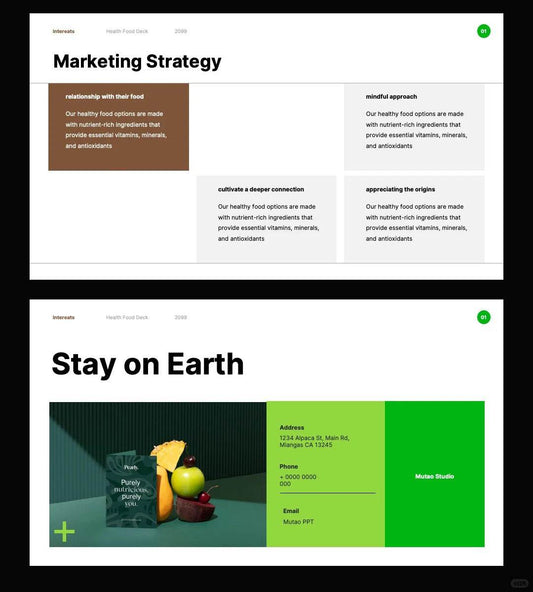 1060 Green coffee color matching (light meal) advanced PPT Key template - whaledesign