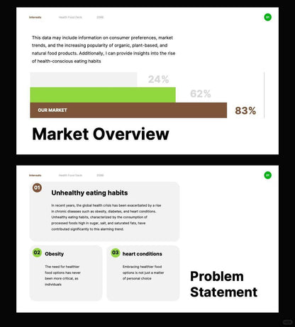 1060 Green coffee color matching (light meal) advanced PPT Key template - whaledesign